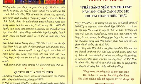 Kế hoạch tổ chức chương trình "Thắp sáng niềm tin cho em" lần thứ 9 - năm 2024 - 2025