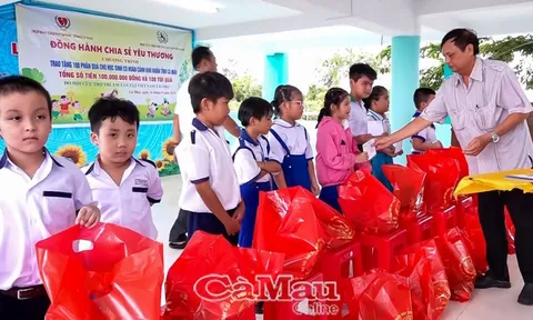 Trao tặng 100 triệu đồng tiền mặt và quà cho 100 trẻ khuyết tật tại tỉnh Cà Mau. Giúp trẻ khuyết tật hoà nhập cộng đồng.