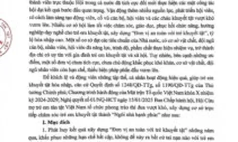 HƯỚNG DẪN TỔ CHỨC PHONG TRÀO THI ĐUA VƯỚT KHÓ, XÂY DỰNG CƠ SỞ CHĂM SÓC, GIÁO DỤC TRẺ EM KHUYẾT TẬT THÀNH NGÔI NHÀ HẠNH PHÚC