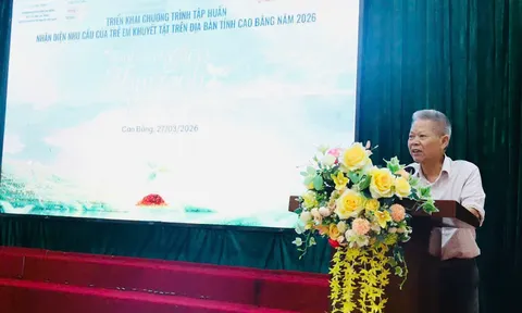 Tập huấn nhận diện nhu cầu trẻ em khuyết tật với chủ đề “Hành trình gieo mầm xanh hy vọng” tại tỉnh Cao Bằng
