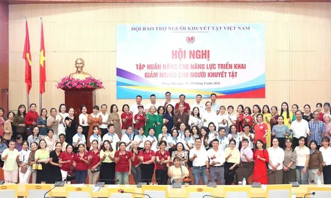 Hội Bảo trợ Người khuyết tật Việt Nam tổ chức Hội nghị tập huấn nâng cao năng lực triển khai giảm nghèo cho người khuyết tật.