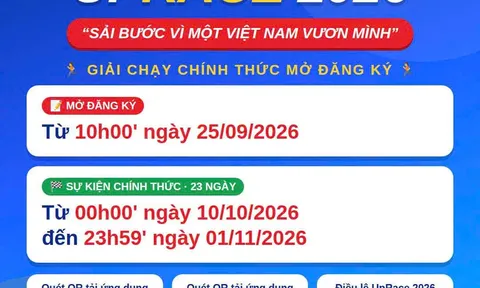 Hội Bảo trợ người khuyết tật Việt Nam (VASPD) đồng hành cùng UpRace Flagship Event 2026: Mỗi bước chạy, viết tiếp một cuộc sống tốt đẹp hơn.